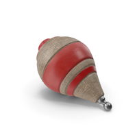 Wooden Spinning Top Down PNG & PSD Images