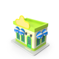 Cartoon Green Ice Cream Shop PNG & PSD Images