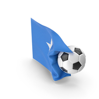 Somalia Flag With Foot Ball PNG & PSD Images