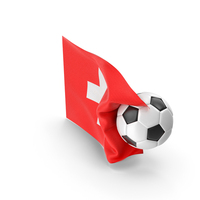Switzerland Flag With Foot Ball PNG & PSD Images