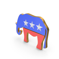 Republican Party Desing No White Line PNG & PSD Images