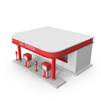 Vintage Gas Station PNG & PSD Images