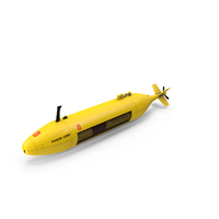 HUGIN 1000 Autonomous Underwater Vehicle PNG & PSD Images