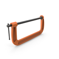 Orange C-Clamp PNG & PSD Images