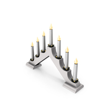 White Christmas Candle Holder PNG & PSD Images