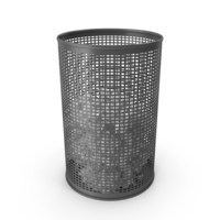Black Trash Bin PNG & PSD Images