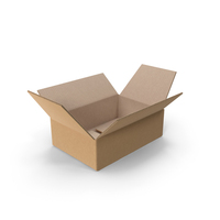 Open Parcel Cardboard Box Size S PNG & PSD Images