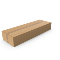Long Parcel Cardboard Box PNG & PSD Images