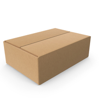 Empty Parcel Cardboard Box Size S PNG & PSD Images
