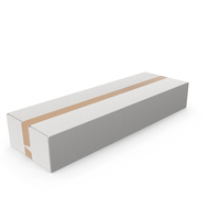 White Long Parcel Cardboard Box PNG & PSD Images