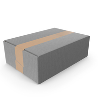 Grey Parcel Cardboard Box Size S PNG & PSD Images