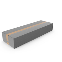 Grey Long Parcel Cardboard Box PNG & PSD Images