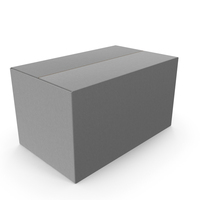 Grey Empty Parcel Cardboard Box Size XL PNG & PSD Images