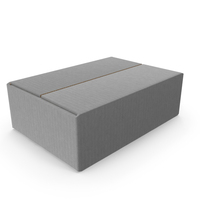 Grey Empty Parcel Cardboard Box Size S PNG & PSD Images