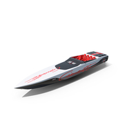 Cigarette Boat 515 Red PNG & PSD Images