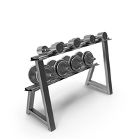 Dumbbell Rack With Dumbbells PNG & PSD Images