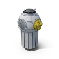 Orbital Space Station Airlock Module PNG & PSD Images
