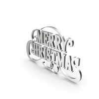 Marry Christmas Silver PNG & PSD Images