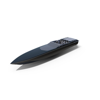 Speed Boat Black PNG & PSD Images