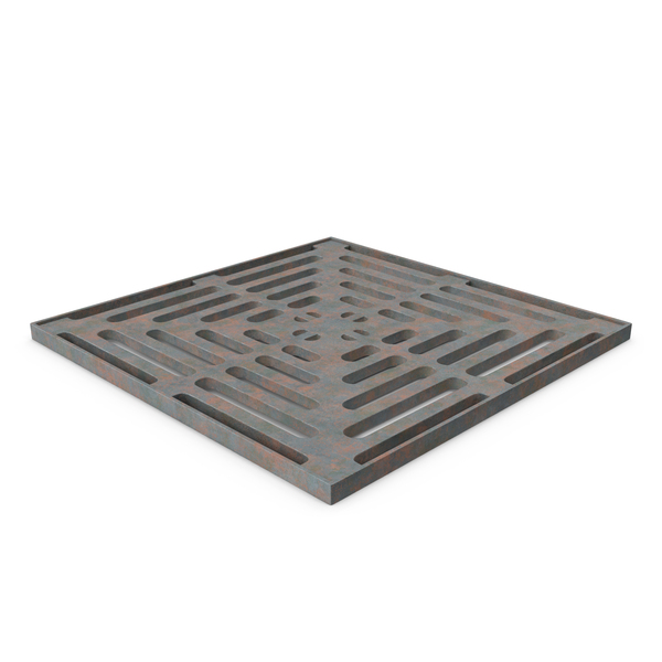 Storm Water Drain Grate Square PNG & PSD Images