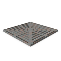 Storm Water Drain Grate Square PNG & PSD Images