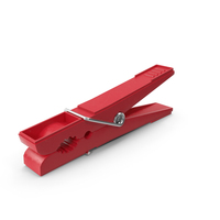 Red Plastic Clothespin PNG & PSD Images