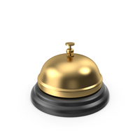 Service Bell Gold PNG & PSD Images
