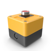 Industrial Button Yellow PNG & PSD Images