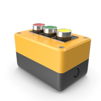 Industrial Triple Button Yellow PNG & PSD Images