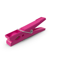 Pink Plastic Clothespin PNG & PSD Images