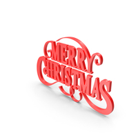Marry Christmas Red PNG & PSD Images