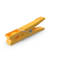 Yellow Plastic Clothespin PNG & PSD Images
