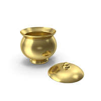 Jar Pickle Jar With Lid Gold PNG & PSD Images