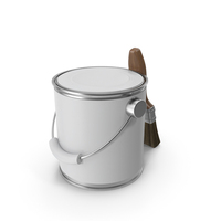 Paint Can And Paintbrush PNG & PSD Images