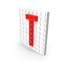 Building Toy Brick Letter T PNG & PSD Images