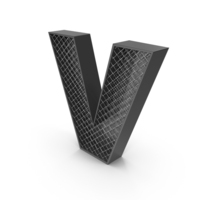 Wire Fence letter V PNG & PSD Images