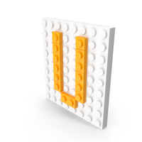 Building Toy Brick letter U PNG & PSD Images