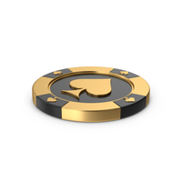 Gold Casino Chip PNG & PSD Images