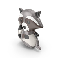 Foil Inflatable Raccoon Toy PNG & PSD Images