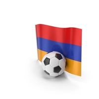 Armenia Flag With Foot Ball PNG & PSD Images