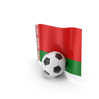 Belarus Flag With Foot Ball PNG & PSD Images
