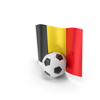 Belgium Flag With Foot Ball PNG & PSD Images