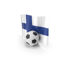 Finland Flag With Foot Ball PNG & PSD Images