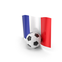 France Flag With Foot Ball PNG & PSD Images
