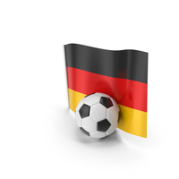 Germany Flag With Foot Ball PNG & PSD Images