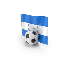 Honduras Flag With Foot Ball PNG & PSD Images