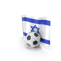 Israel Flag With Foot Ball PNG & PSD Images
