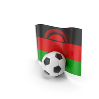 Malawi Flag With Foot Ball PNG & PSD Images