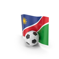 Namibia Flag With Foot Ball PNG & PSD Images