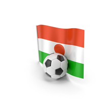 Niger Flag With Foot Ball PNG & PSD Images
